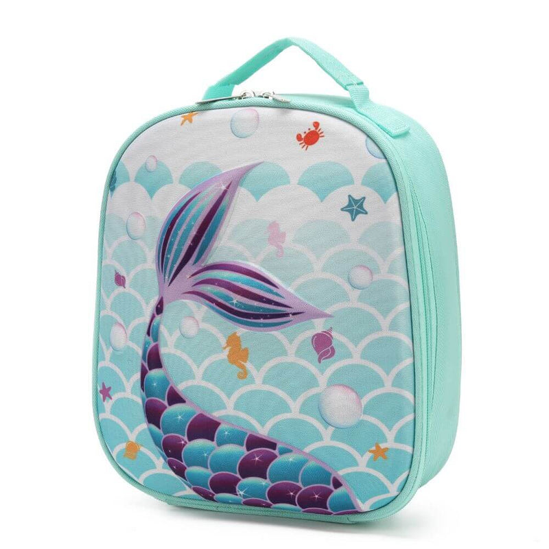 Mermaid Tail Kids Bento Lunch Box Bag