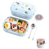 5 Compartments Insulated Stainless Steel Bento Lunch Box -Astronaut