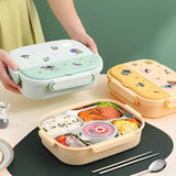 5 Compartments Insulated Stainless Steel Bento Lunch Box -Astronaut