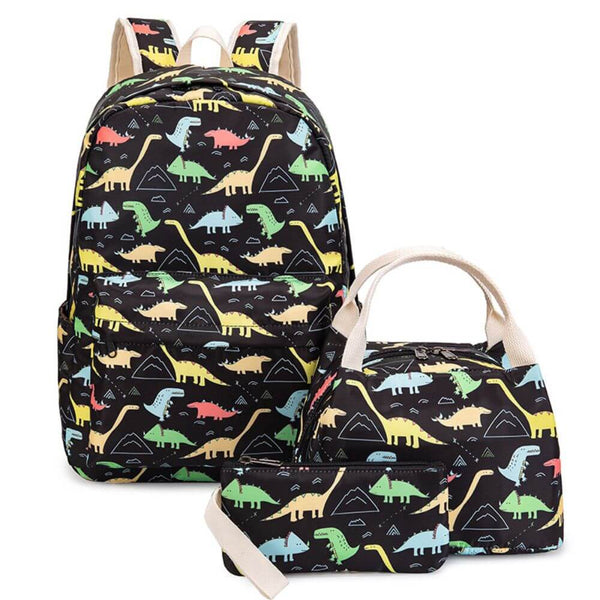 Black Dinosaur Backpack