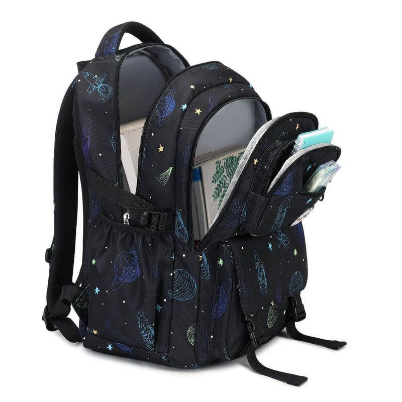 Galaxy Spaceship Pattern Backpack