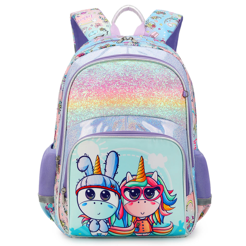 Glitter sales unicorn backpack