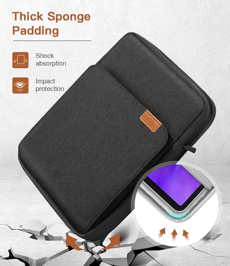 Black Laptop Sleeve 13 inch Black with Shoulder Straps