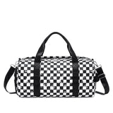 Large Plaid Women's and Girls Duffle Bag