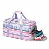 Large Striped Women's and Girls Duffle Bag