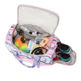 Large Striped Women's and Girls Duffle Bag