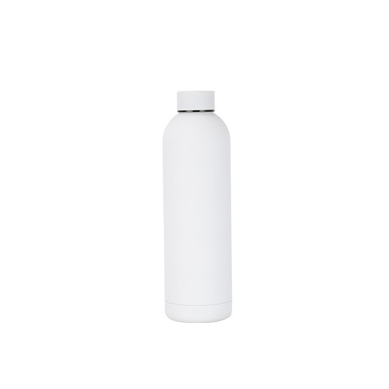 White Stainless Steel Insulated Water Bottle 750ml