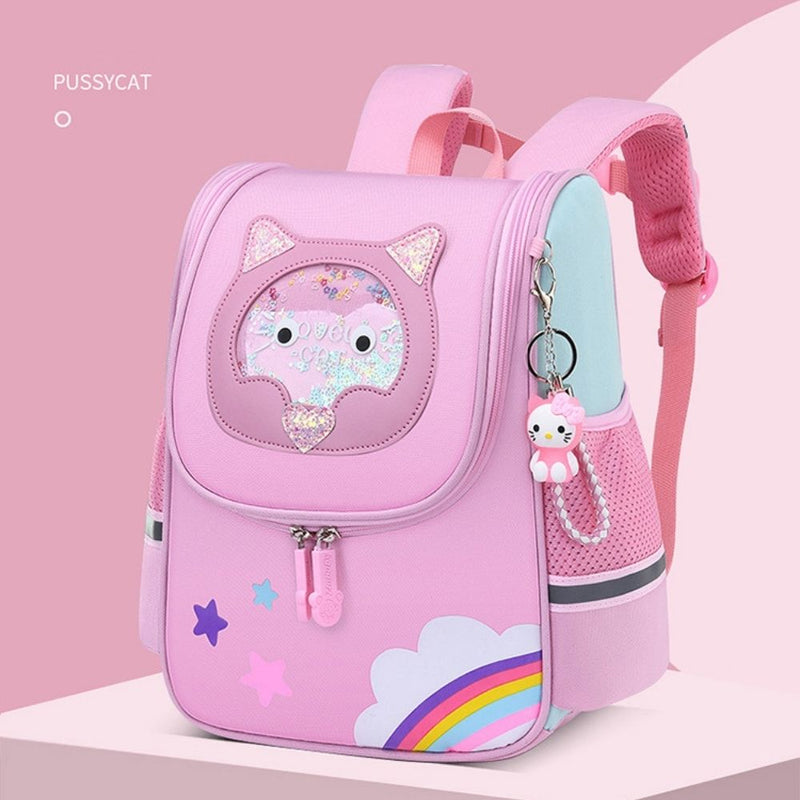 cute cat preschool backpack