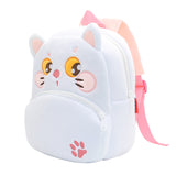 White Cat Toddler & Daycare Backpack