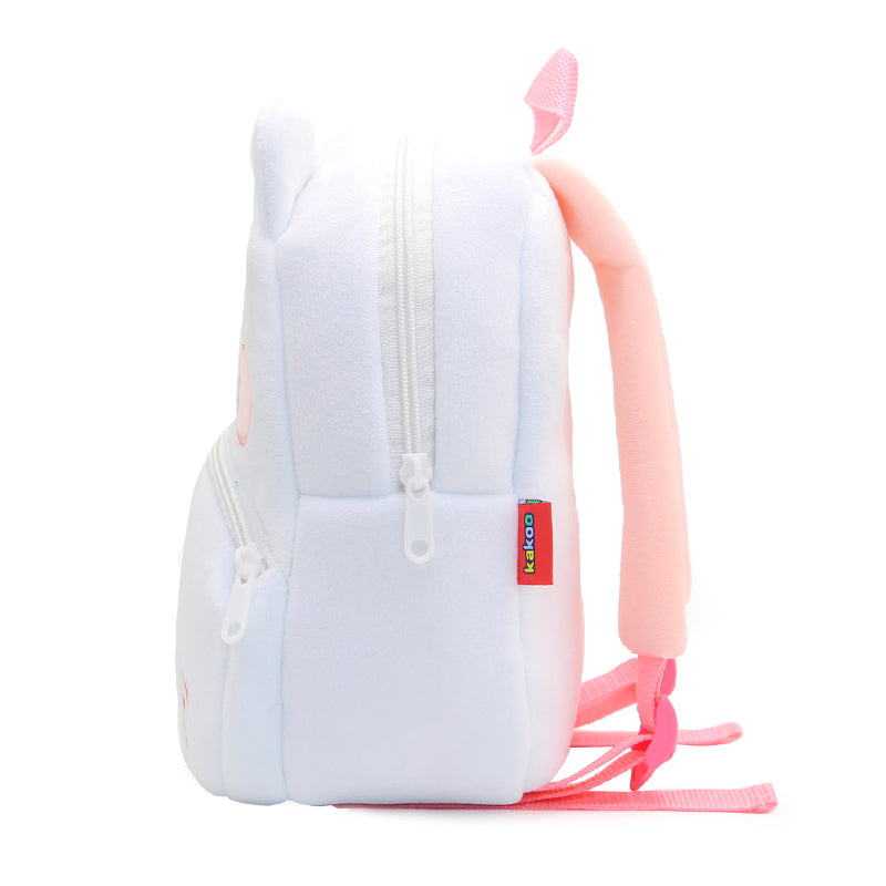 White Cat Toddler & Daycare Backpack