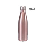 Stainless Steel Insulated Drink Bottles Water bottles 500ml Rose Gold