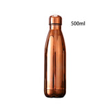 Stainless Steel Insulated Drink Bottles Water bottles 500ml Plating Rose Gold