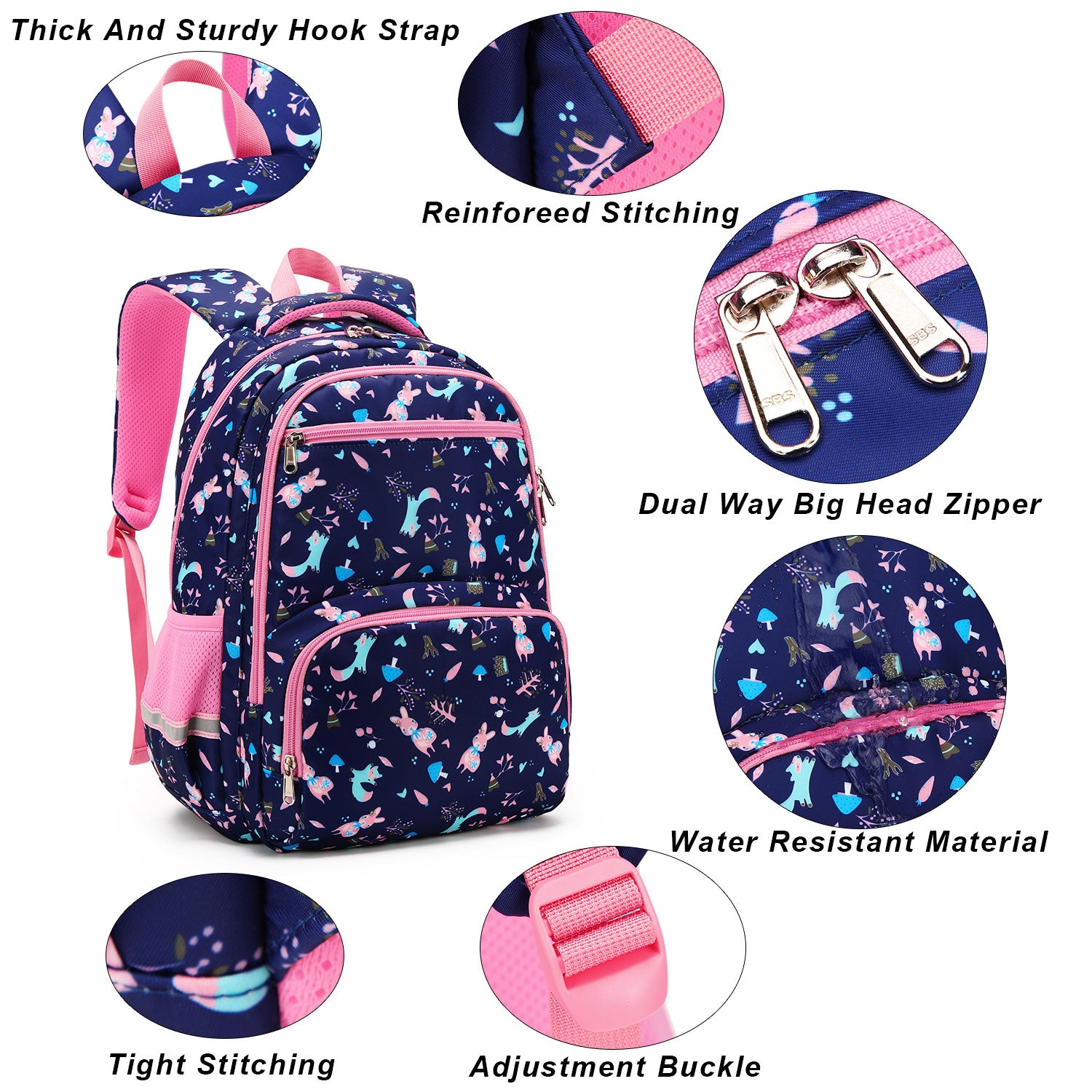 Girls School Bags, Kids Backpack NZ, Bunny Backpack Kid | Happy Kid