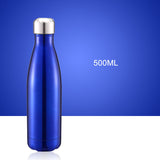 Stainless Steel Insulated Drink Bottles Water bottles 500ml Ocean Blue